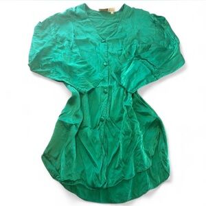 Victoria's Secret Emerald Green Silk Top